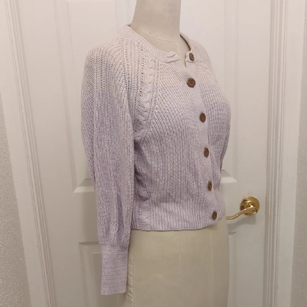 Universal Thread Light Purple Button-Up Cardigan - Picture 2 of 5